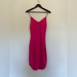 KES silk Pink Slip Dress
